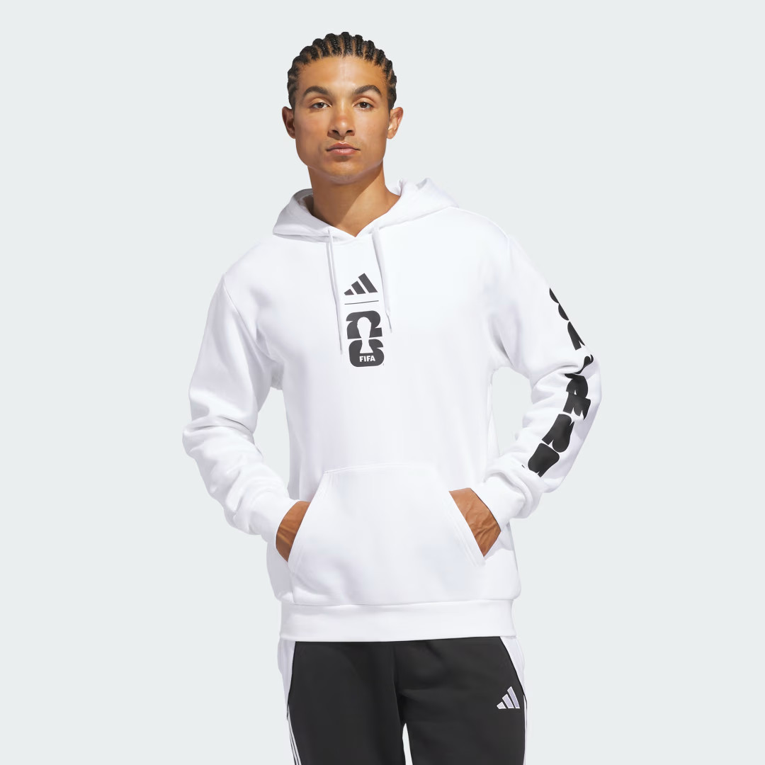 adidas FIFA World Cup 26™ Match Ball Graphic Hoodie White 2XL - Mens Soccer Hoodies & Sweatshirts | adidas (US)