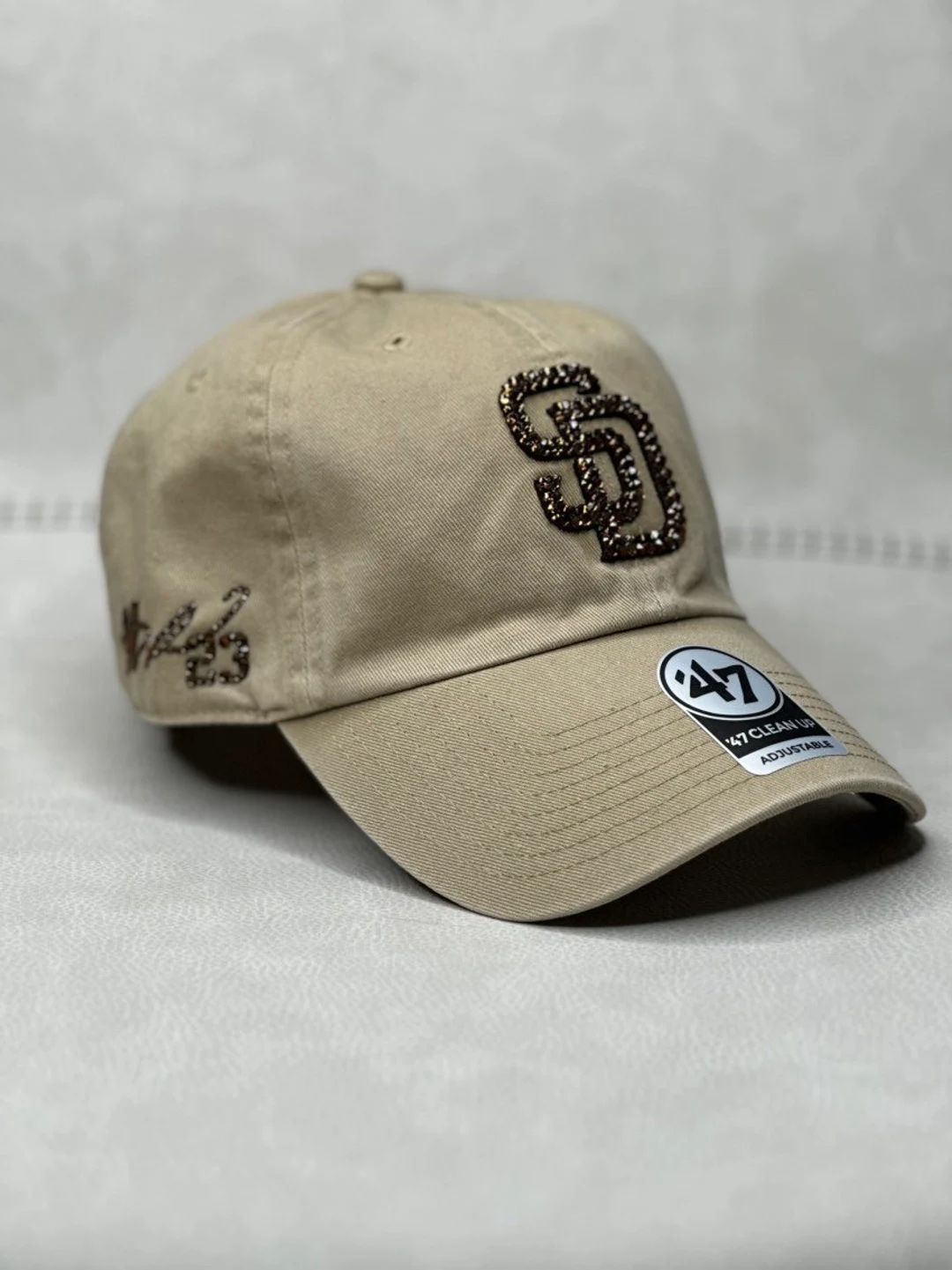 SD Tan Player Signature bling hat | Swarovski Crystals Sports Hat | Women's Baseball Hat | Padres... | Etsy (US)
