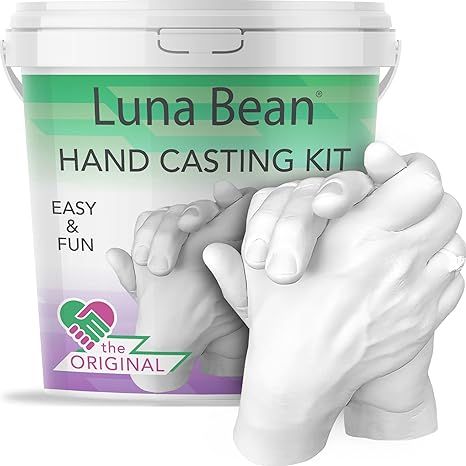 Luna Bean Keepsake Hands Casting Kit | DIY Plaster Statue Casting Kit | Hand Holding Craft for Co... | Amazon (US)