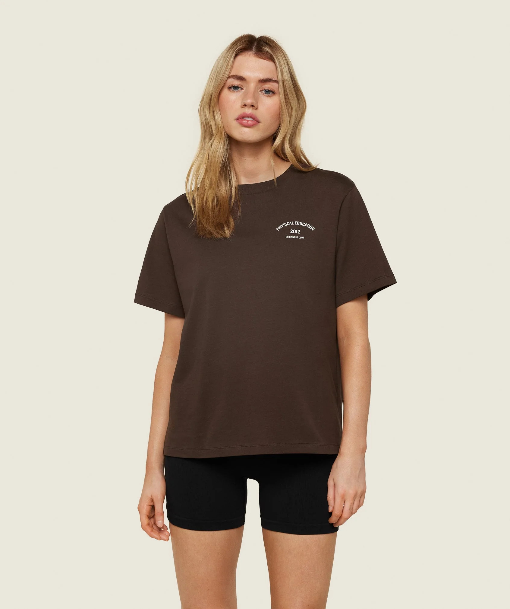 Gymshark Phys Ed Graphic T-Shirt - Archive Brown | Gymshark UK