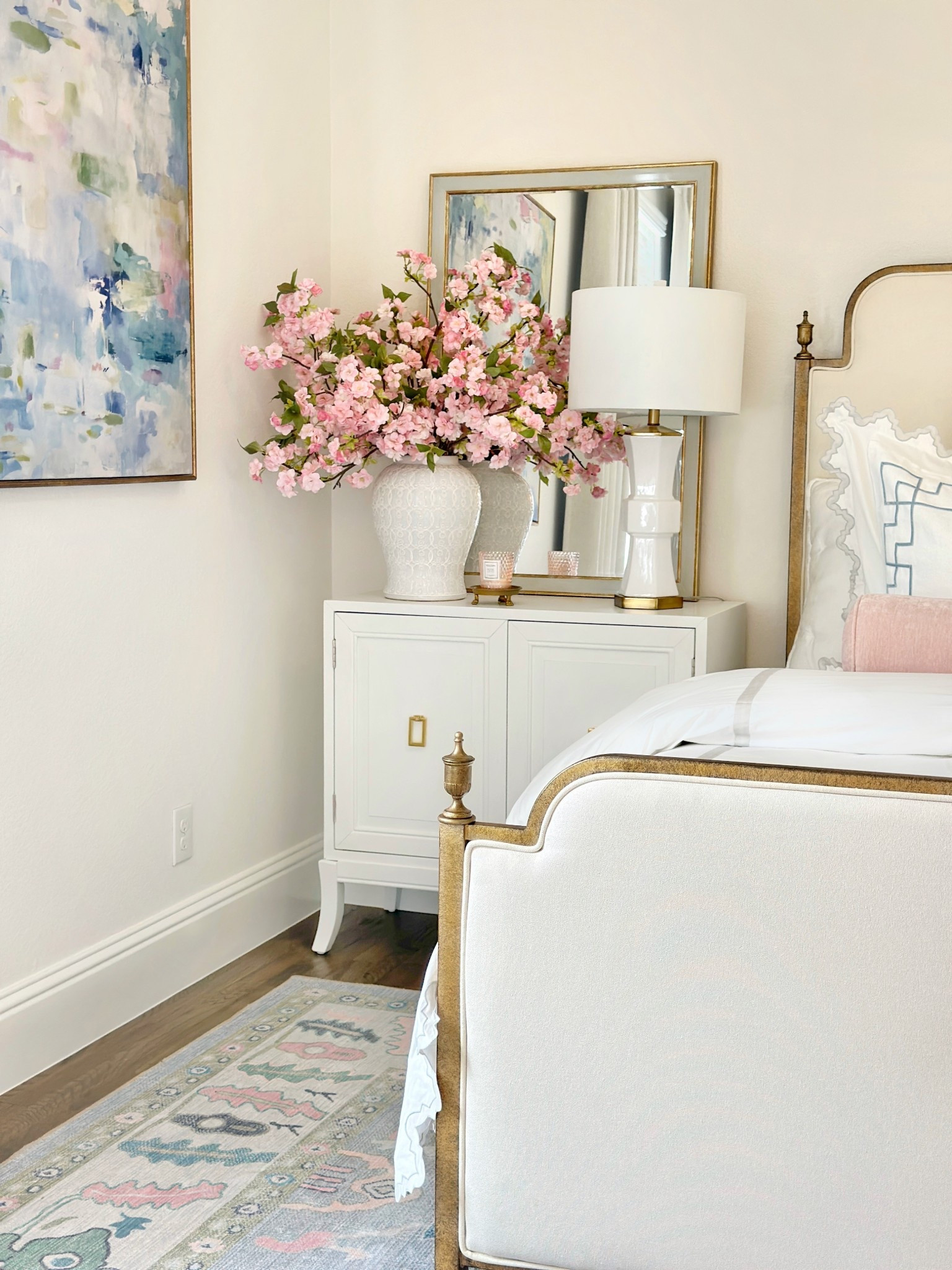 Affordable Oushak style rug on sale! 🎉 Spring guest bedroom refresh 

#LTKHome #LTKFindsUnder50 #LTKSaleAlert