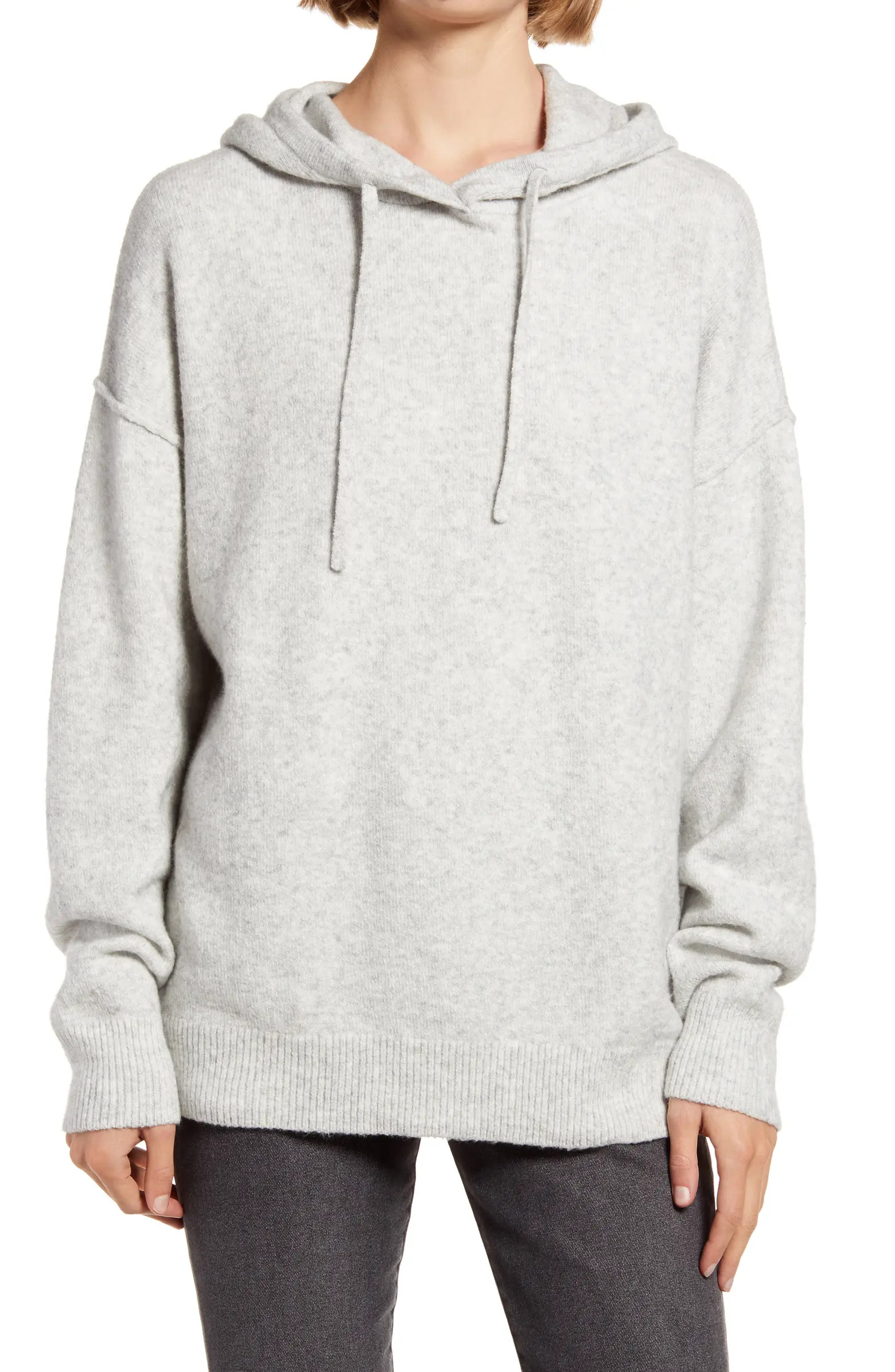 Cotton Blend Sweater Hoodie | Nordstrom