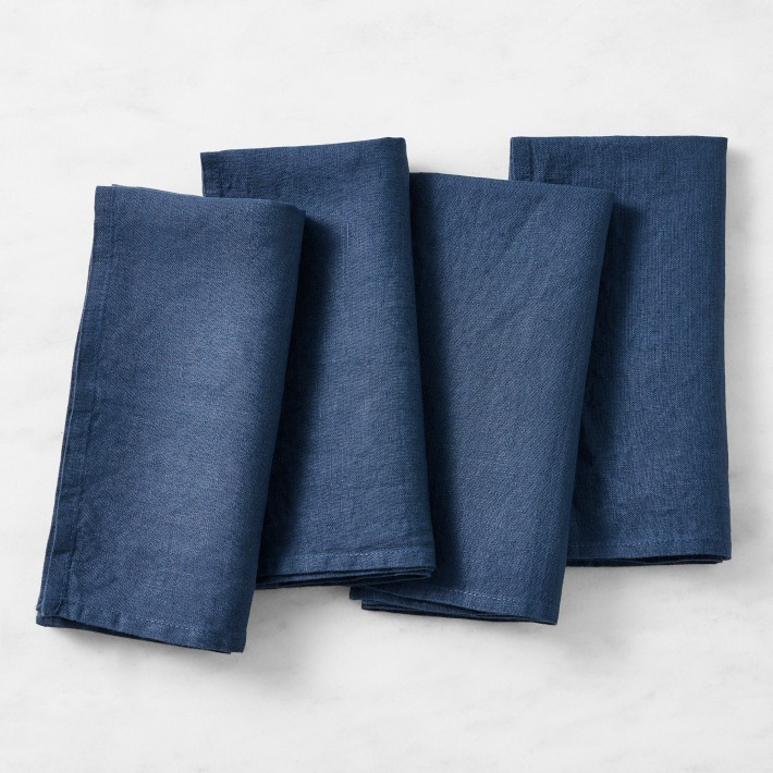 Italian Washed Linen Napkins, Set of 4 | Williams-Sonoma