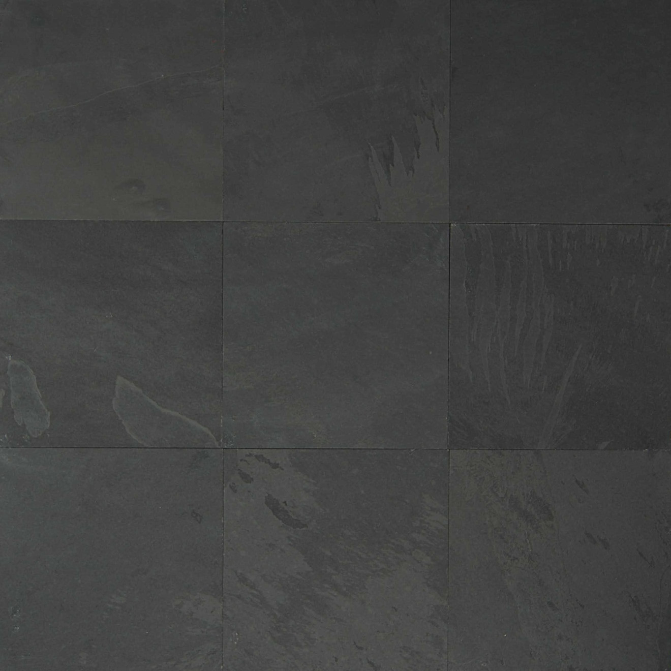 Black Pearl 16" x 16" Gauged Slate Tile | Bedrosians Tile and Stone