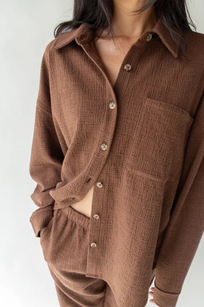 OVERSIZED KNIT SHIRT | OAK + FORT