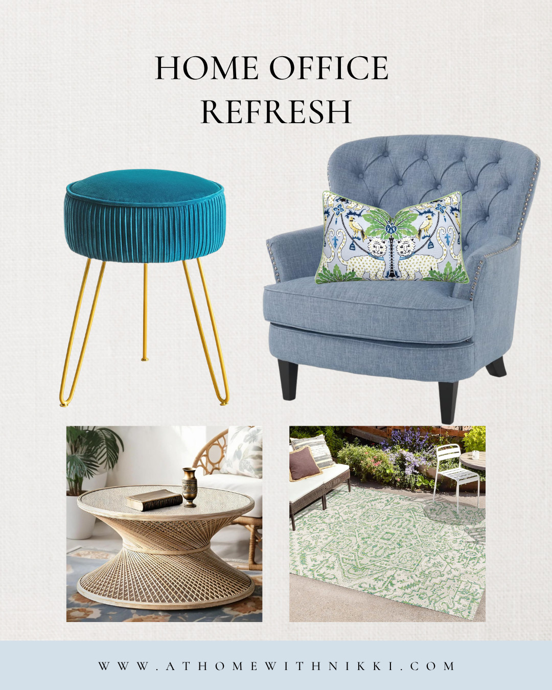 Spring home office refresh!  

 #LTKSeasonal #LTKHome