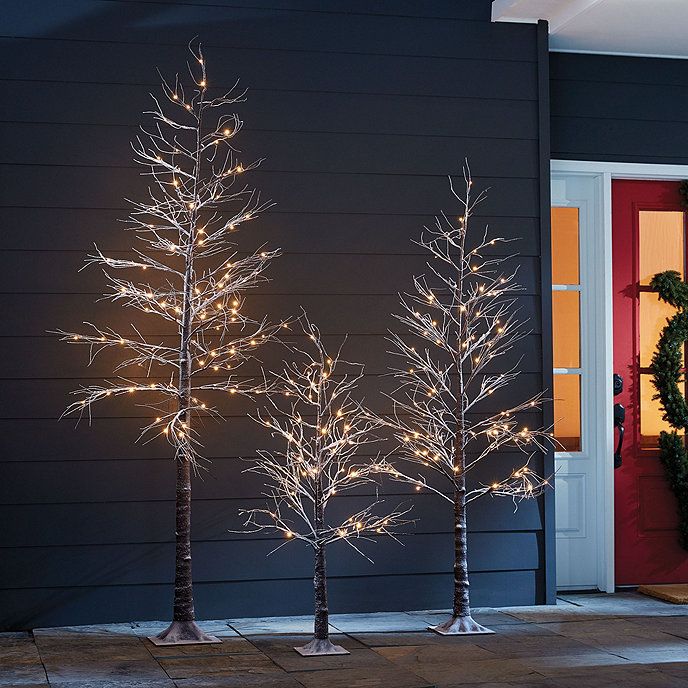 Outdoor LED Snowy Tree | Ballard Designs, Inc.