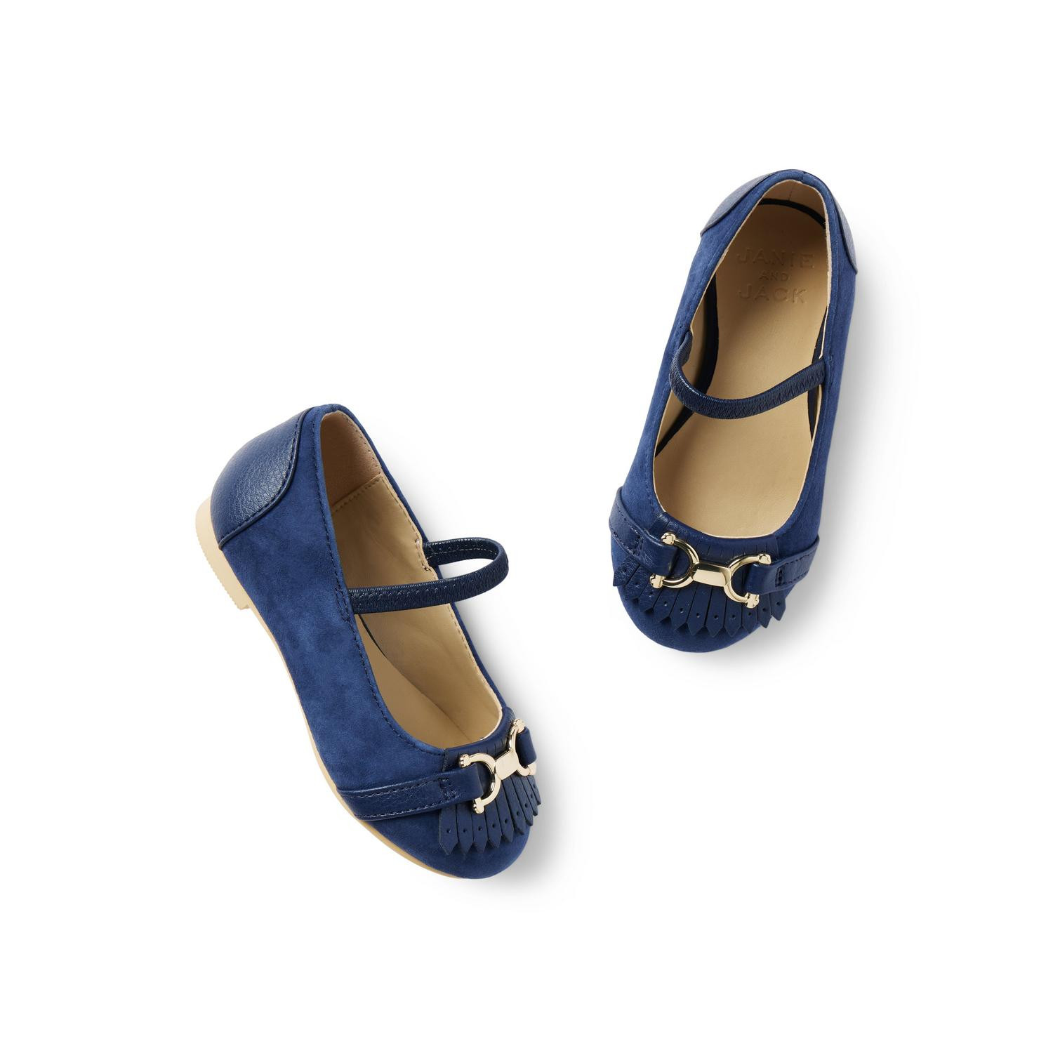 Suede Bridle Bit Ballet Flat | Janie and Jack