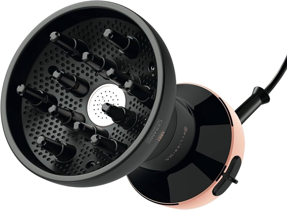 Bellissima Diffon Ceramic Diffuser Hair Dryer for Curly Hair - 2-in-1 Blow Dryer with Diffuser - ... | Amazon (US)