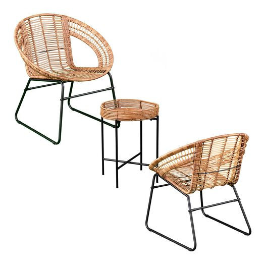 Dorman All Weather Wicker 3 Piece Outdoor Patio Furniture Set by World Market | World Market