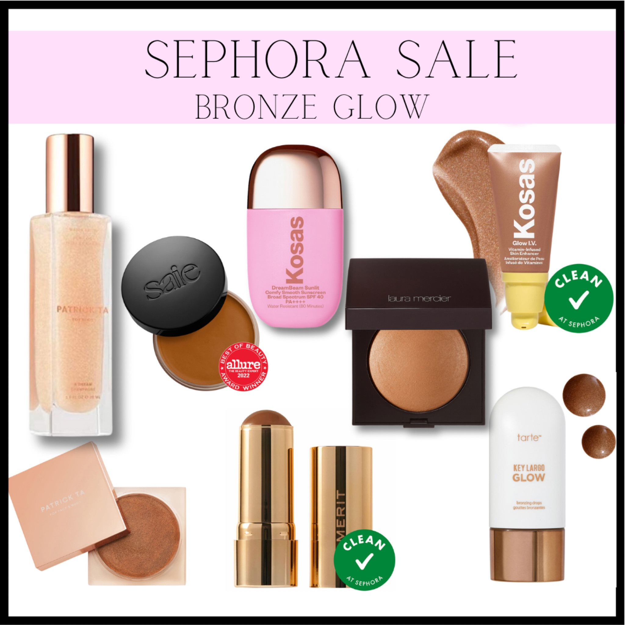 Achieving a bronze glow is made easy with these products! As we step into spring and summer you can’t go wrong with adding a sun kissed look to your routine! Shop 20% off now and stock up at discounted rates! 

#LTKGiftGuide #LTKxSephora #LTKxTarget
