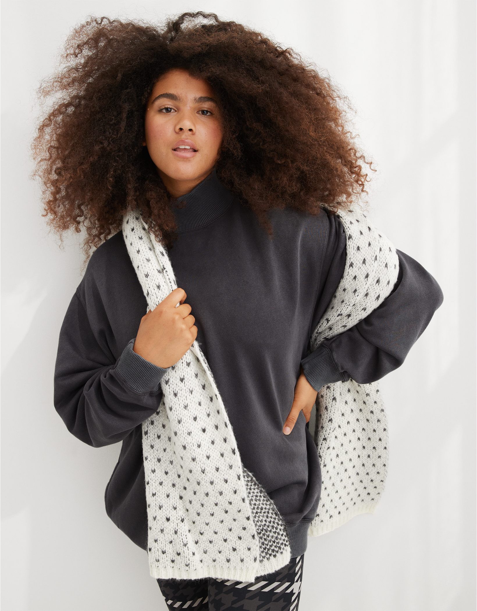 Aerie The Sweat Everyday Cozy Mock Neck Sweatshirt | American Eagle Outfitters (US & CA)