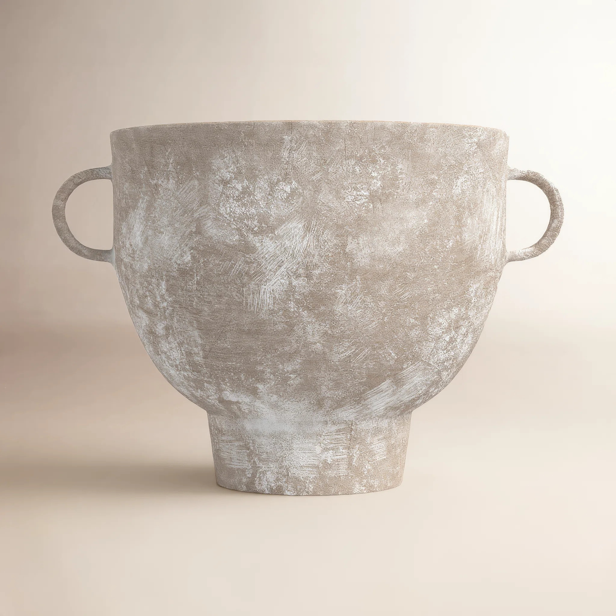 Waverly Gray/Beige Ceramic Table Vase | Wayfair North America
