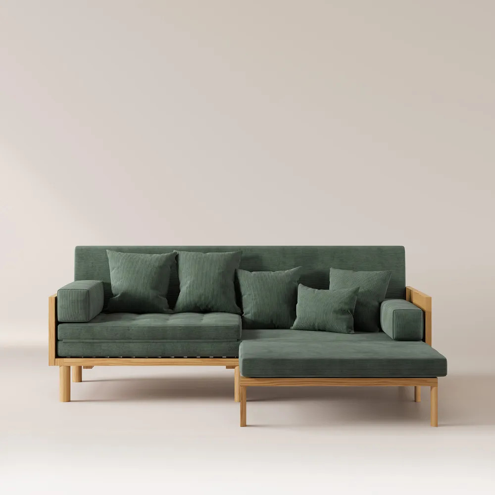 Lumi Corduroy Fabric Sofa Bed | Hernest