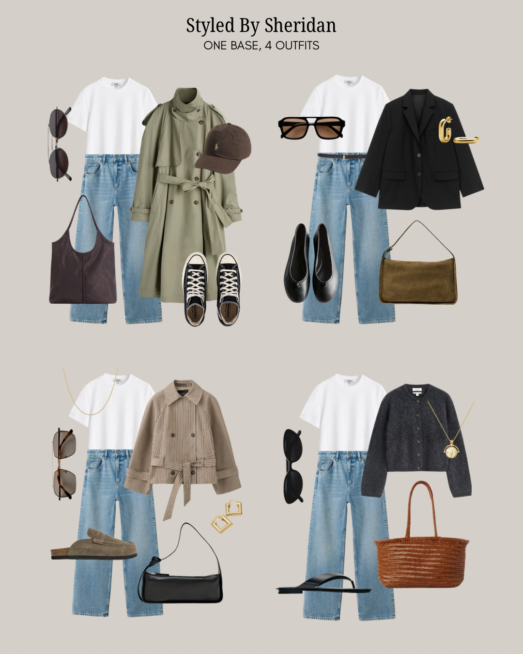 One Base, 4 Outfits

#LTKautumn #LTKstyletip #LTKjeans
