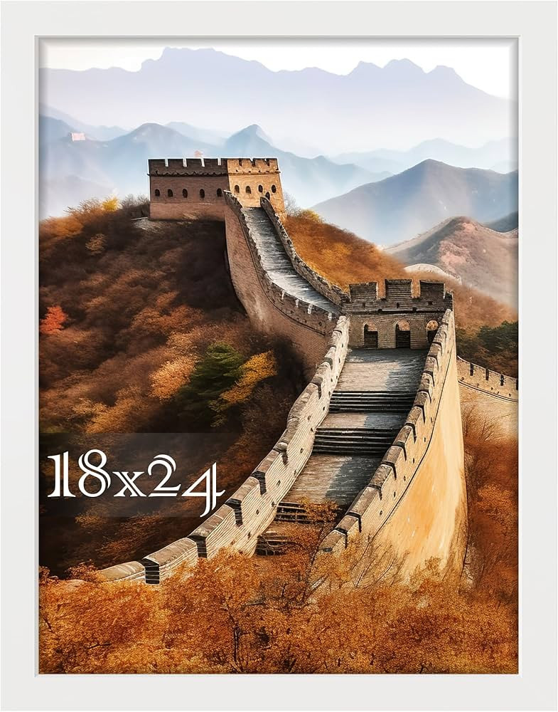 Picrit 18x24 Picture Frame, Photo Frame for Wall Mounting Display, White | Amazon (US)