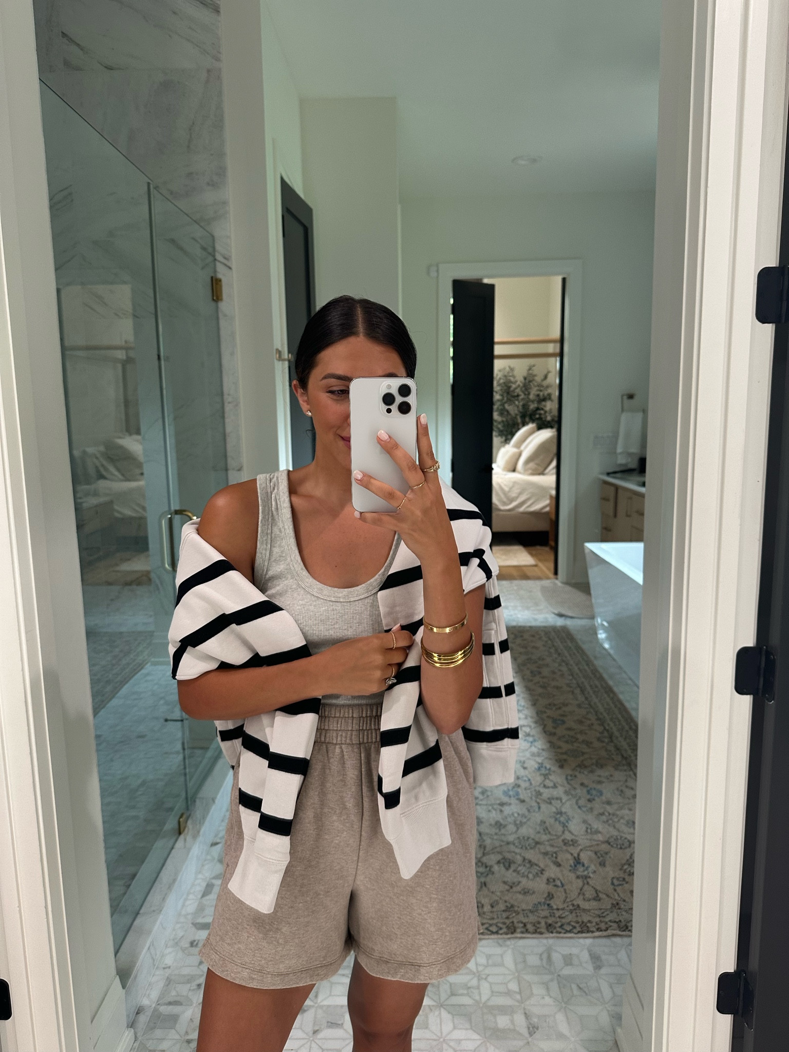 Pullover: large
Shorts: medium 

I have so many colors of their Sunday shorts from over the years! This oatmeal color is so cute and feel like It will go with a lot

@abercrombie #abercrombiepartner