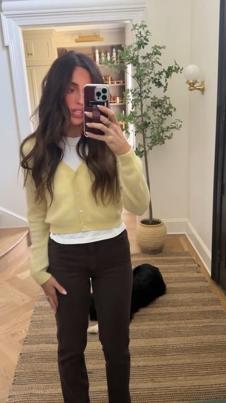 Styling this butter yellow cardigan from Madewell with my favorite brown high rise 90s relaxed jeans & white essential tee (both from Abercrombie) and my most worn Boston Birkenstocks. 

#LTKsalealert #LTKMostLoved #LTKfindsunder50