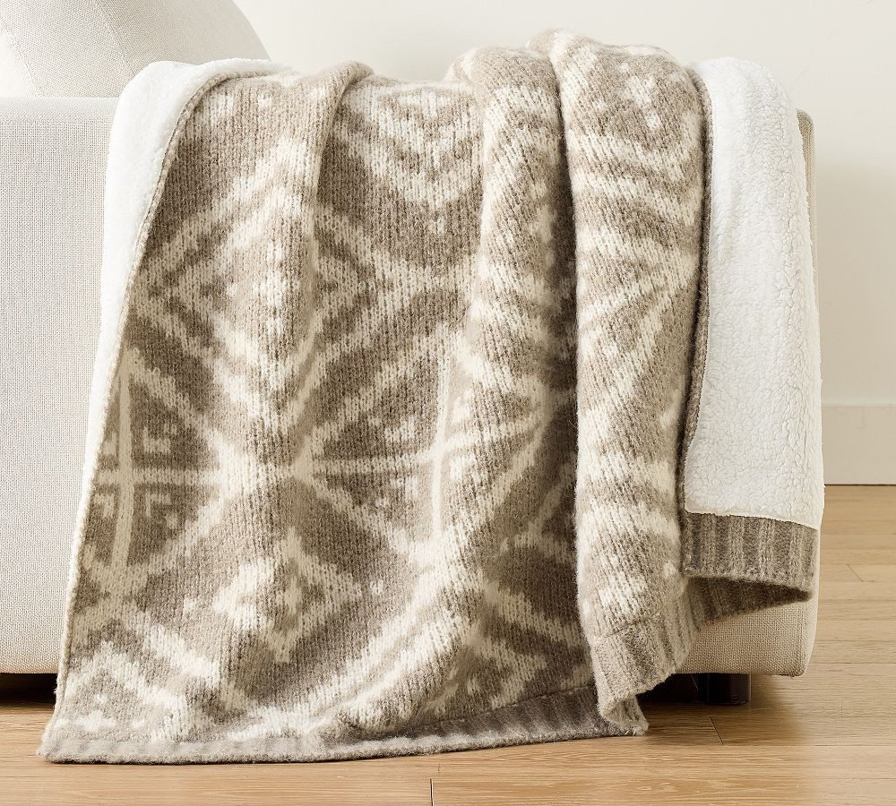 Modern Fair Isle Throw | Pottery Barn (US)