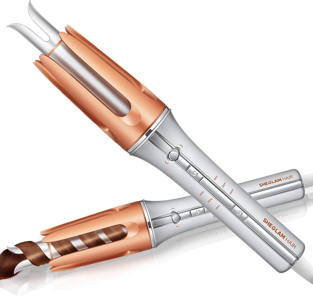 SHEGLAM Automatic Curling Iron 1 inch with 3 Temperatures Fast Heating, 2-Way Rotation, Automatic... | Amazon (US)