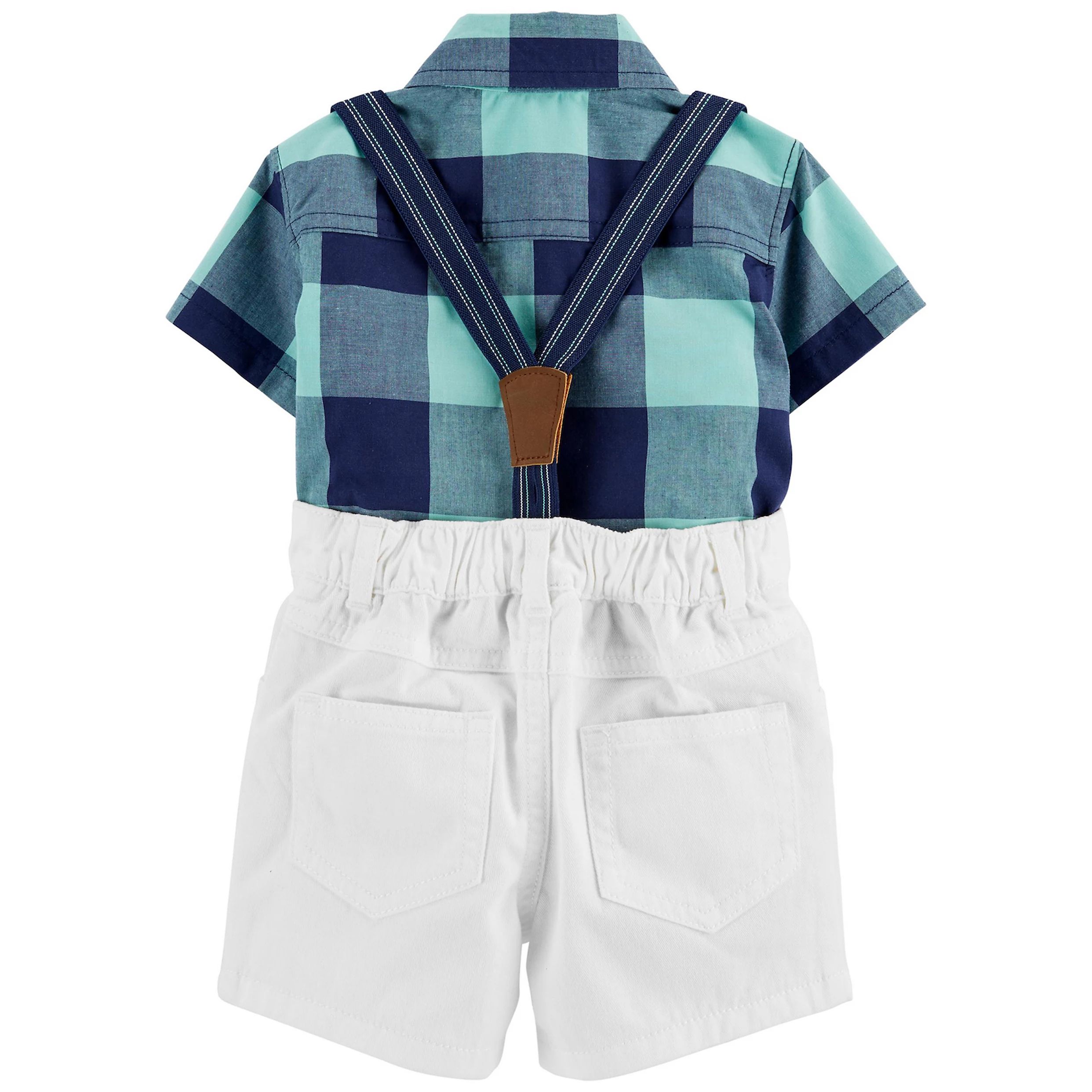 Baby Boy Carter's 3-Piece Checkered Plaid Bodysuit & Shorts Set | Kohl's