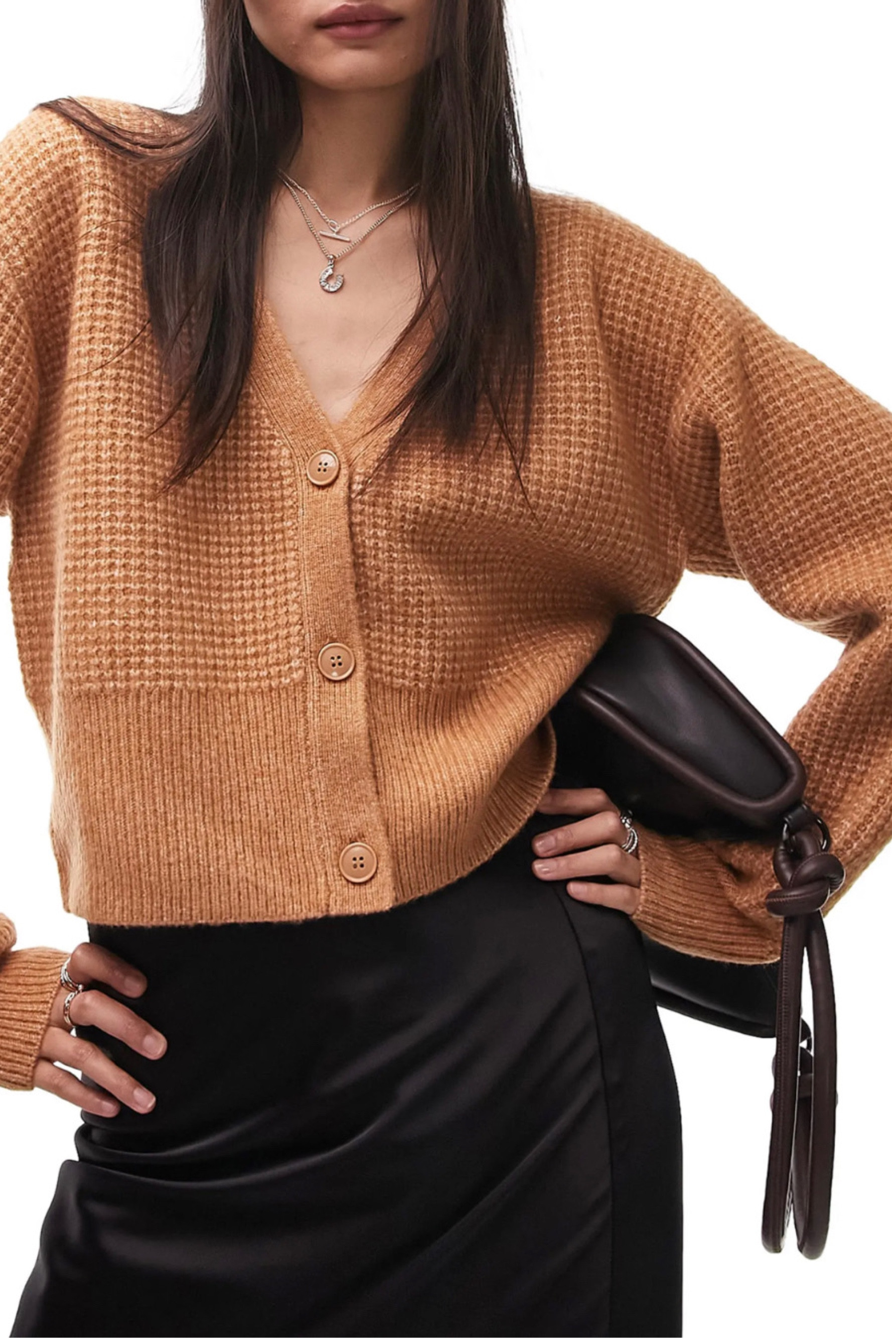 Tan cardigan 
Cardigan 
Fall Cardigan
Black Skirt 
Skirt 


#LTKstyletip #LTKunder50 #LTKSeasonal