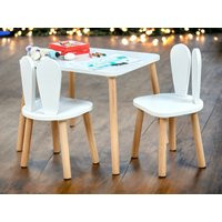 Handmade Wooden Table Kids & Toddler Chair - Montessori Furniture Wood Activity Chair Set Preschool Mini Set | Etsy (US)