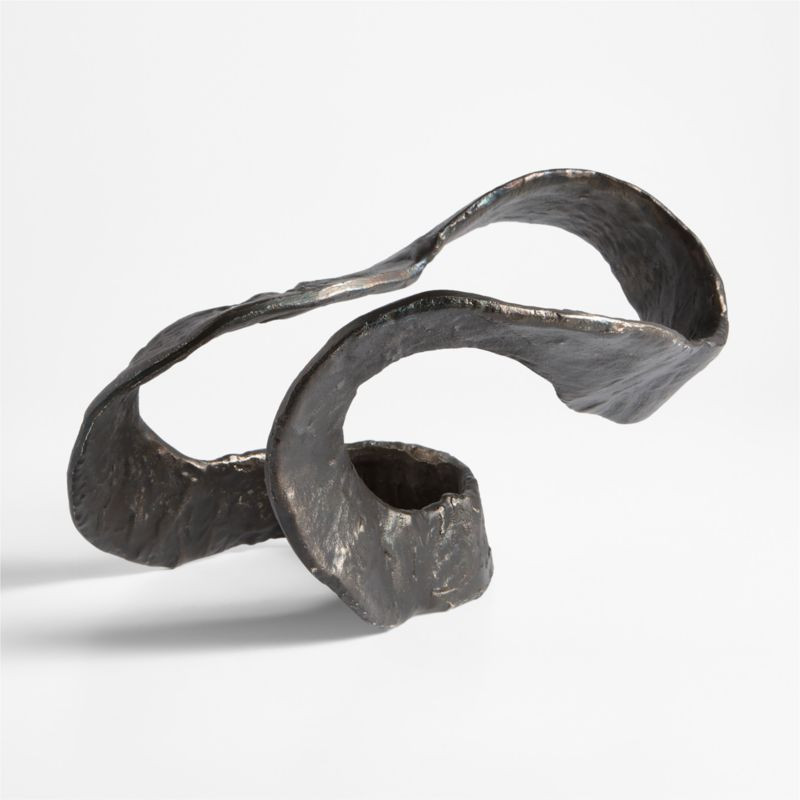 Rotolo Aluminum Ribbon Sculpture | Crate & Barrel | Crate & Barrel