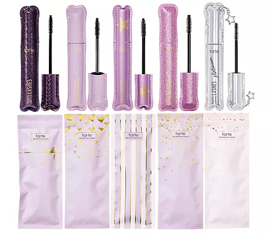 tarte lights, camera lashes 5-pc mascara set & bags - QVC.com | QVC
