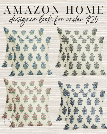 Designer inspired pillow covers under $20! This pretty floral pattern adds a nice pop of color 👏🏼

Accent pillow, throw pillow, indoor pillow, sofa pillow, floral pillow, pillow cover, Living room, bedroom, guest room, dining room, entryway, seating area, family room, Modern home decor, traditional home decor, budget friendly home decor, Interior design, look for less, designer inspired, Amazon, Amazon home, Amazon must haves, Amazon finds, amazon favorites, Amazon home decor #amazon #amazonhome



#LTKStyleTip #LTKHome #LTKFindsUnder50
