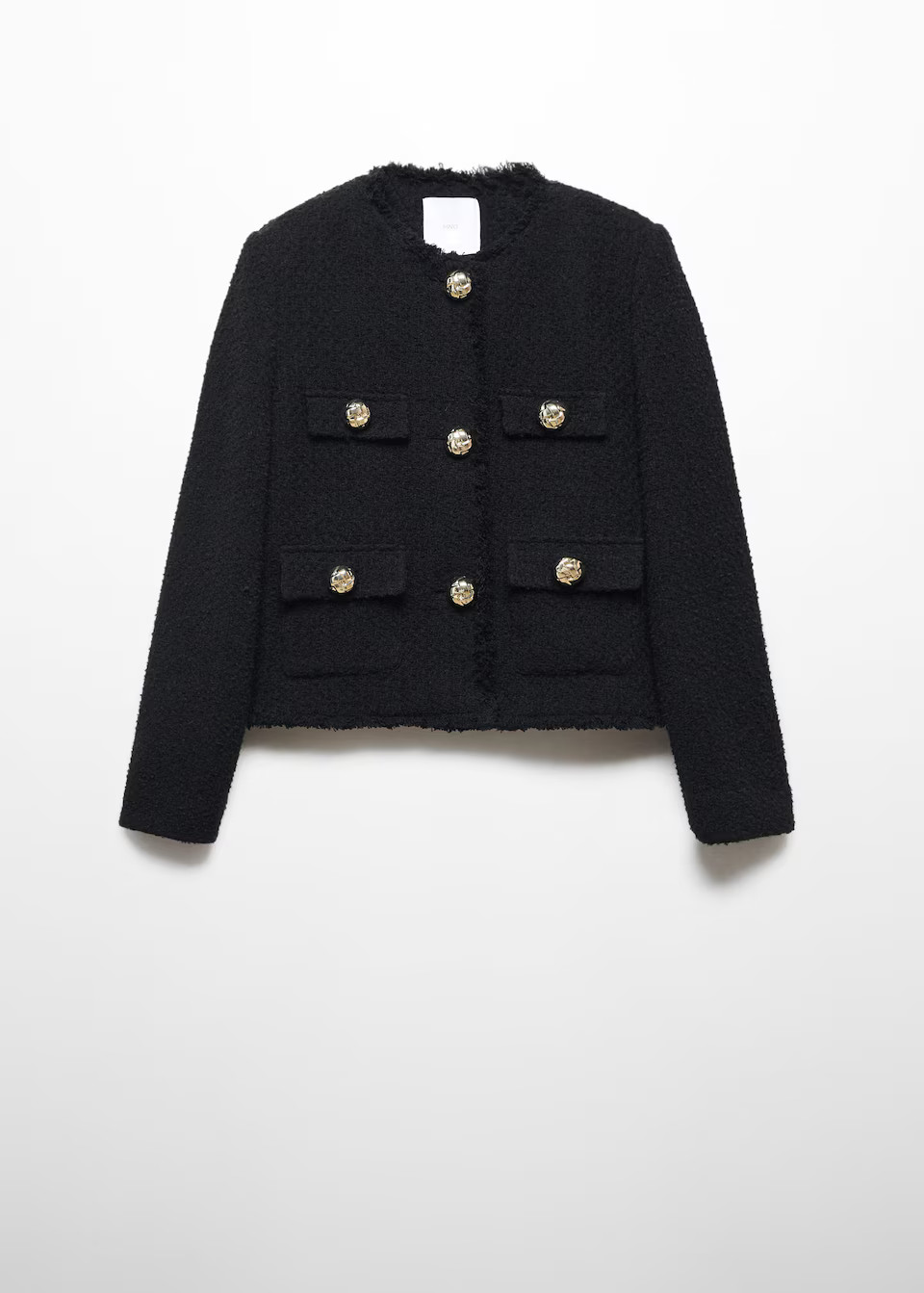Pocket tweed jacket | MANGO (US)