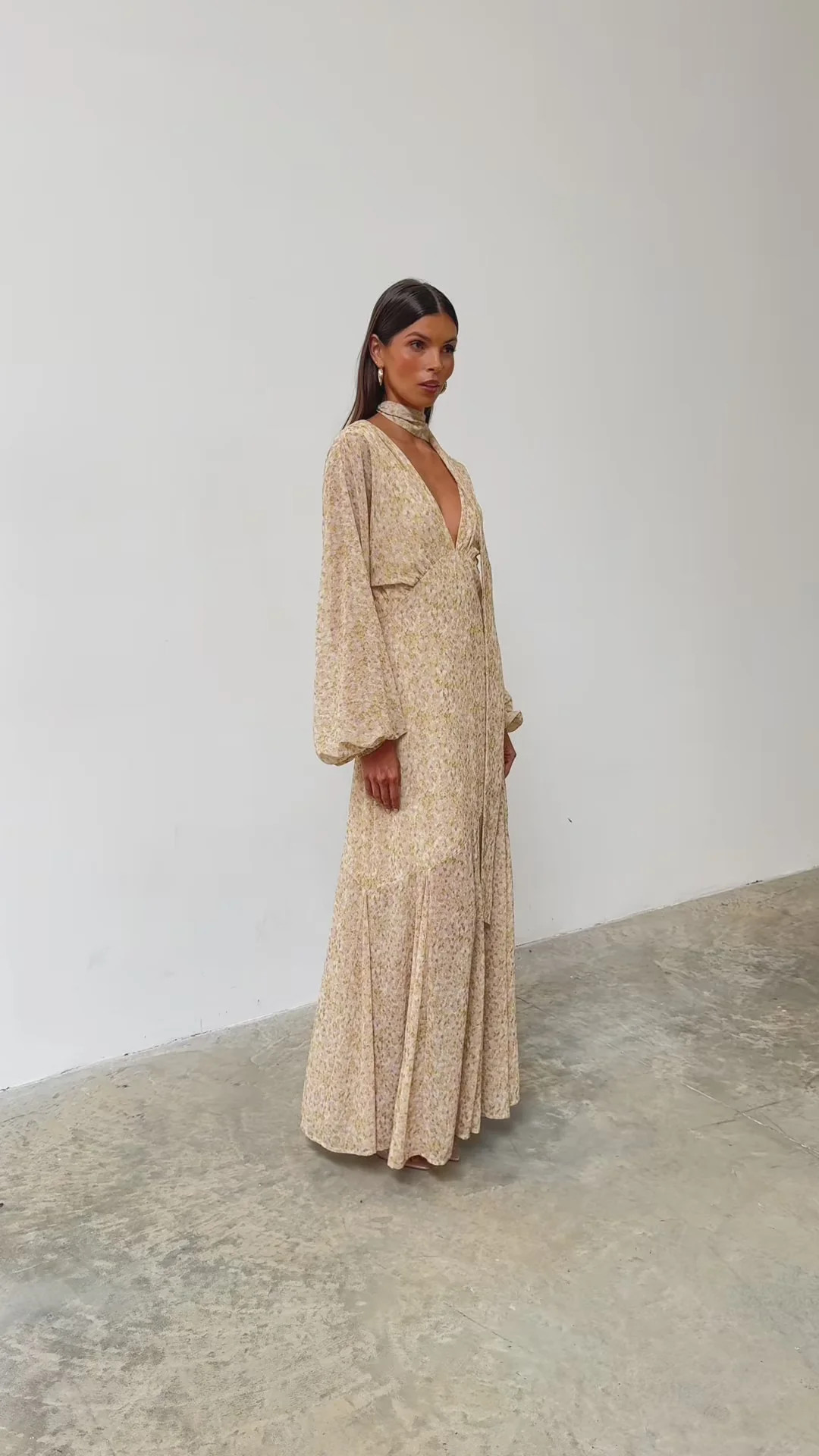 Petula Batwing Scarf Maxi Dress | Pretty Lavish (UK)