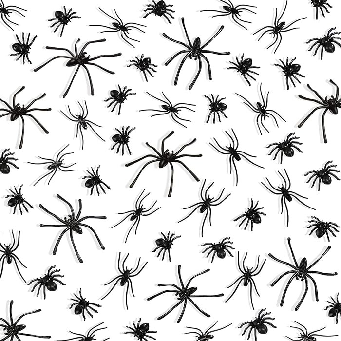 Amazon.com: BAINFE 3 Sizes 150 Pieces Plastic Spiders Halloween Realistic Plastic Spiders Small S... | Amazon (US)