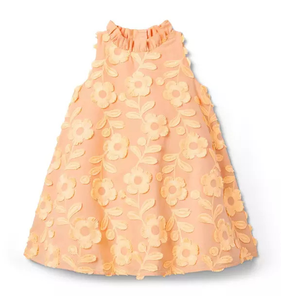 Embroidered Floral Jacquard Dress | Janie and Jack