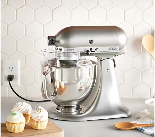 KitchenAid 5-qt Artisan Stand Mixer with Flex Edge Beater - QVC.com | QVC