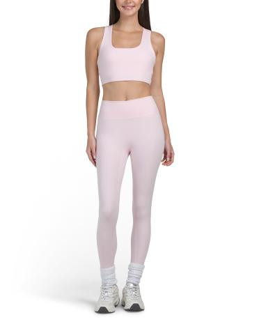 2pc Square Neck Bra Top And Leggings Set | TJ Maxx