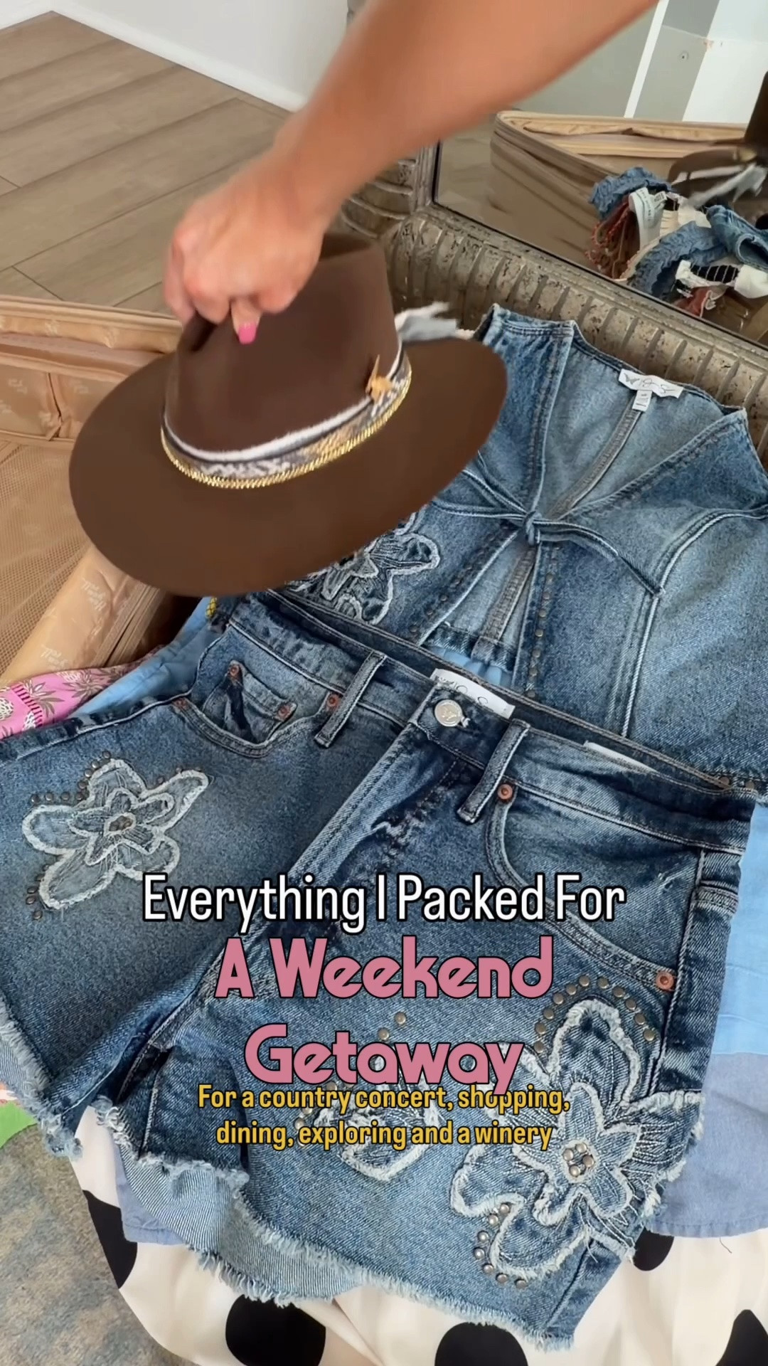 Everything I packed for our weekend getaway and it did not disappoint! 🤎✨ From the Morgan Wallen concert to shopping in Greenville, exploring downtown, dinner, and a relaxing afternoon at a winery, I packed outfits that were cute, comfortable, and easy to mix and match. The best part? Almost everything is from Walmart and Amazon, so you can recreate these looks without spending a fortune!

Think effortless denim, comfy matching sets, versatile dresses, easy layering pieces, cute accessories, and shoes that can keep up with a full weekend of walking. I love packing pieces that work for multiple occasions, and these were perfect for everything we had planned.

If you’re planning a summer weekend getaway, country concert outfit, Greenville trip, winery outfit, or just need affordable vacation outfit inspiration, these looks are some of my favorites! 🤍

#WeekendGetaway #WeekendPacking #PackWithMe #MorganWallenConcert #CountryConcertOutfit #GreenvilleSC #SummerStyle #VacationOutfits #AffordableFashion #WalmartFashion #AmazonFashion #WalmartFinds #AmazonFinds #TravelStyle #ConcertStyle #CountryConcertStyle #CasualChic #SummerOutfits #OOTD #FashionInspo

#LTKootd #LTKTravel #LTKPetite