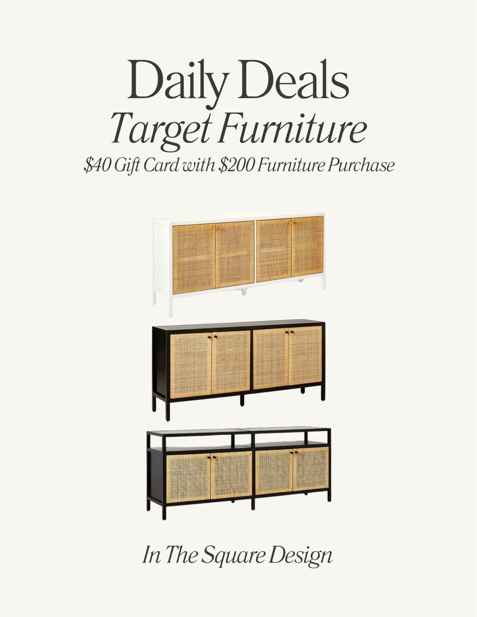 Our most asked about product - our cane tv stand! We DIY’d it into a console table height. On sale now & also comes in black! 

#LTKstyletip #LTKsalealert #LTKhome