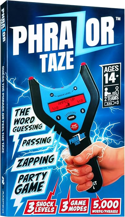 PhraZor Taze – Shockingly Fun Word-Guessing Party Game with 3 Shock Levels, 3 Play Modes & Chea... | Amazon (US)