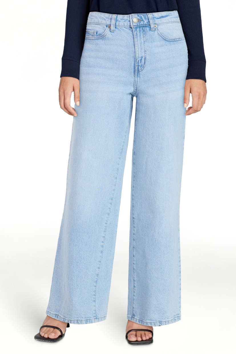 Time and Tru Women's Wide Leg Jeans, 31" Inseam, Sizes 0-22, 0L-22L | Walmart (US)