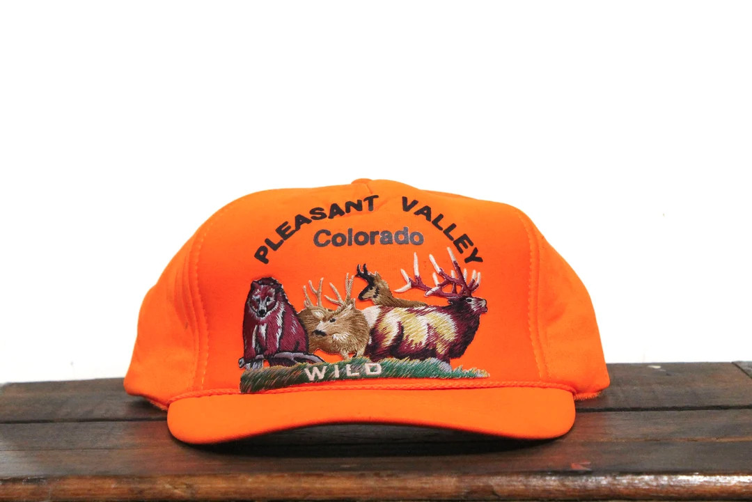 Vintage Pleasant Valley Colorado Wild Animals Deer Buck Stag Bear Elk Antelope Hunter Blaze Orang... | Etsy (US)