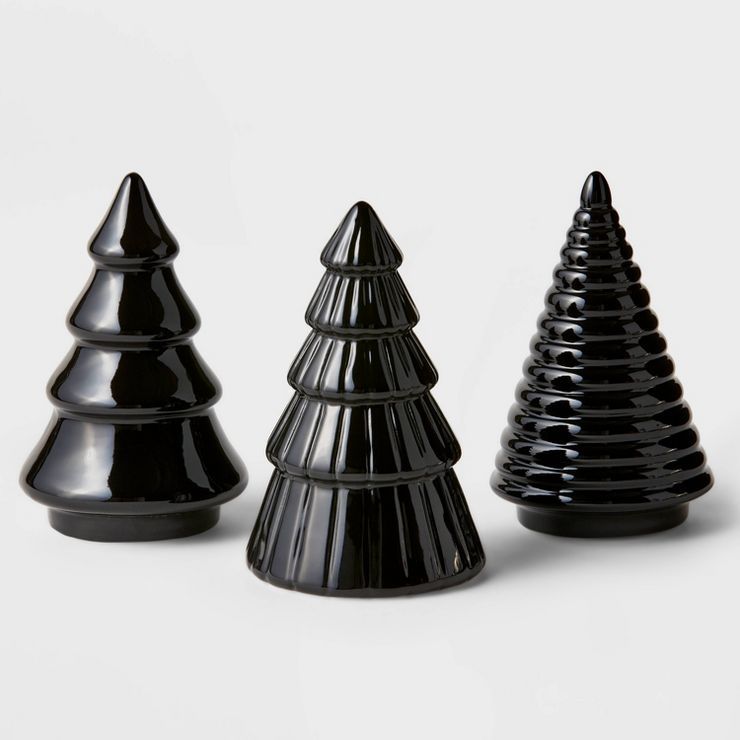 3pc Ceramic Tree Decorative Figurine Set - Wondershop™ | Target