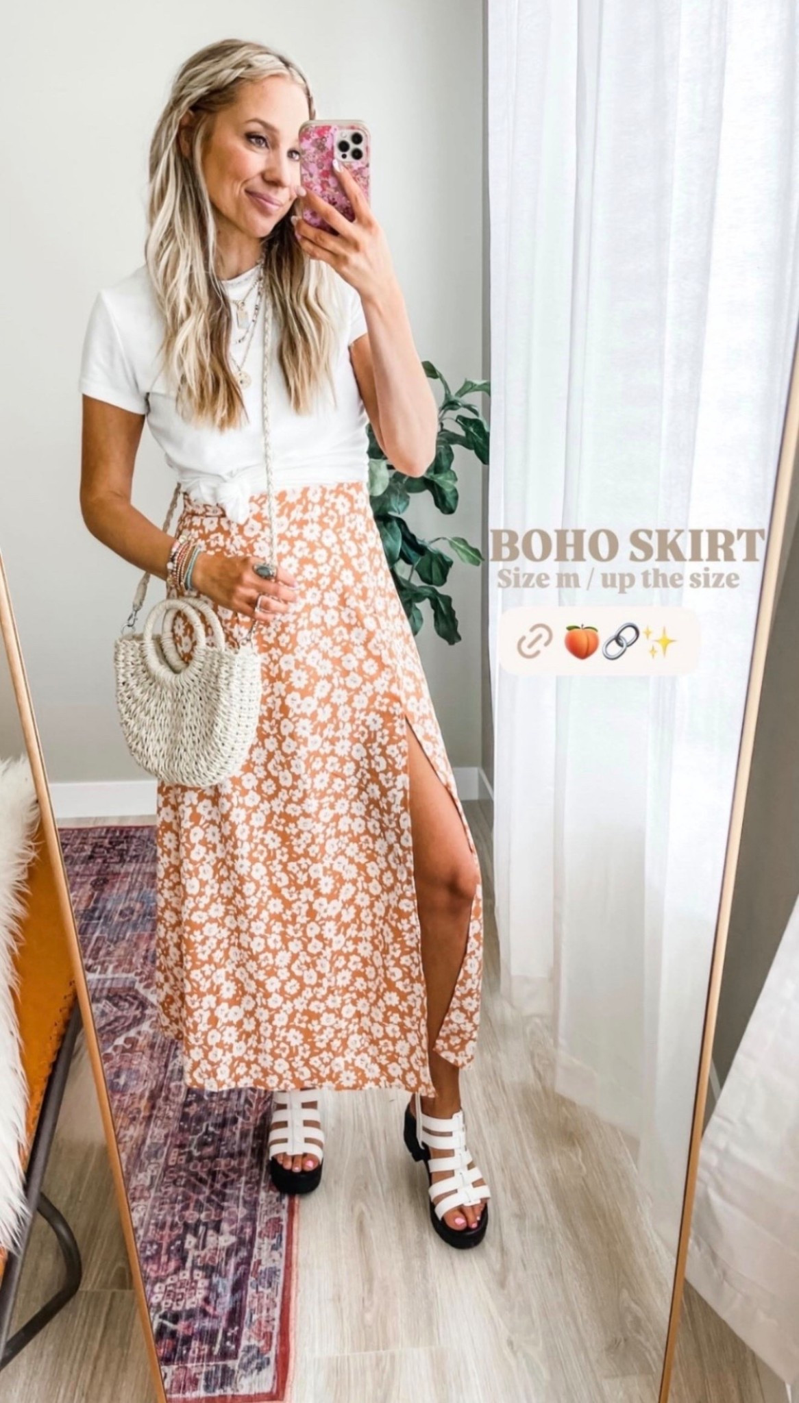 🤍 BOHO SKIRT  Size m / up the size