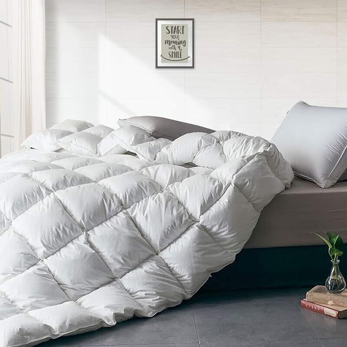 Heavyweight European Goose Down Comforter for Winter Colder Weather / Sleeper - Ultra-Soft Egypti... | Amazon (US)