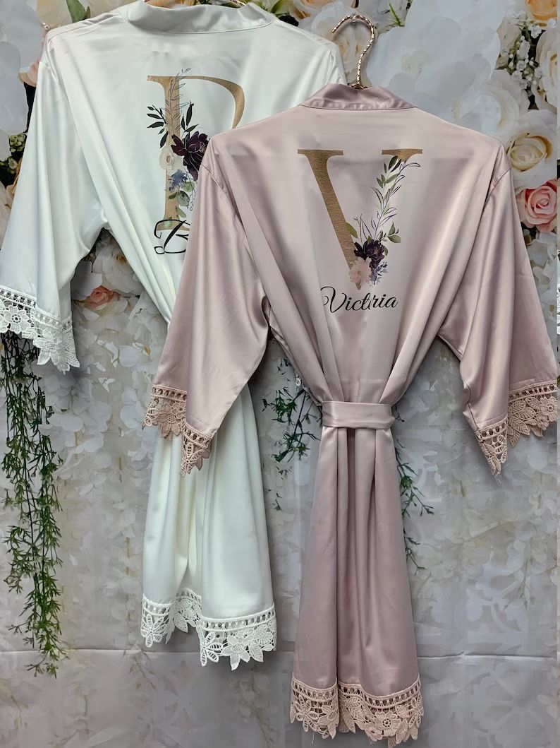 Customized Bridesmaid Robe, Bridesmaid Gifts, Bridesmaid Robes, Wedding Robe, Bridesmaid Proposal... | Etsy (US)