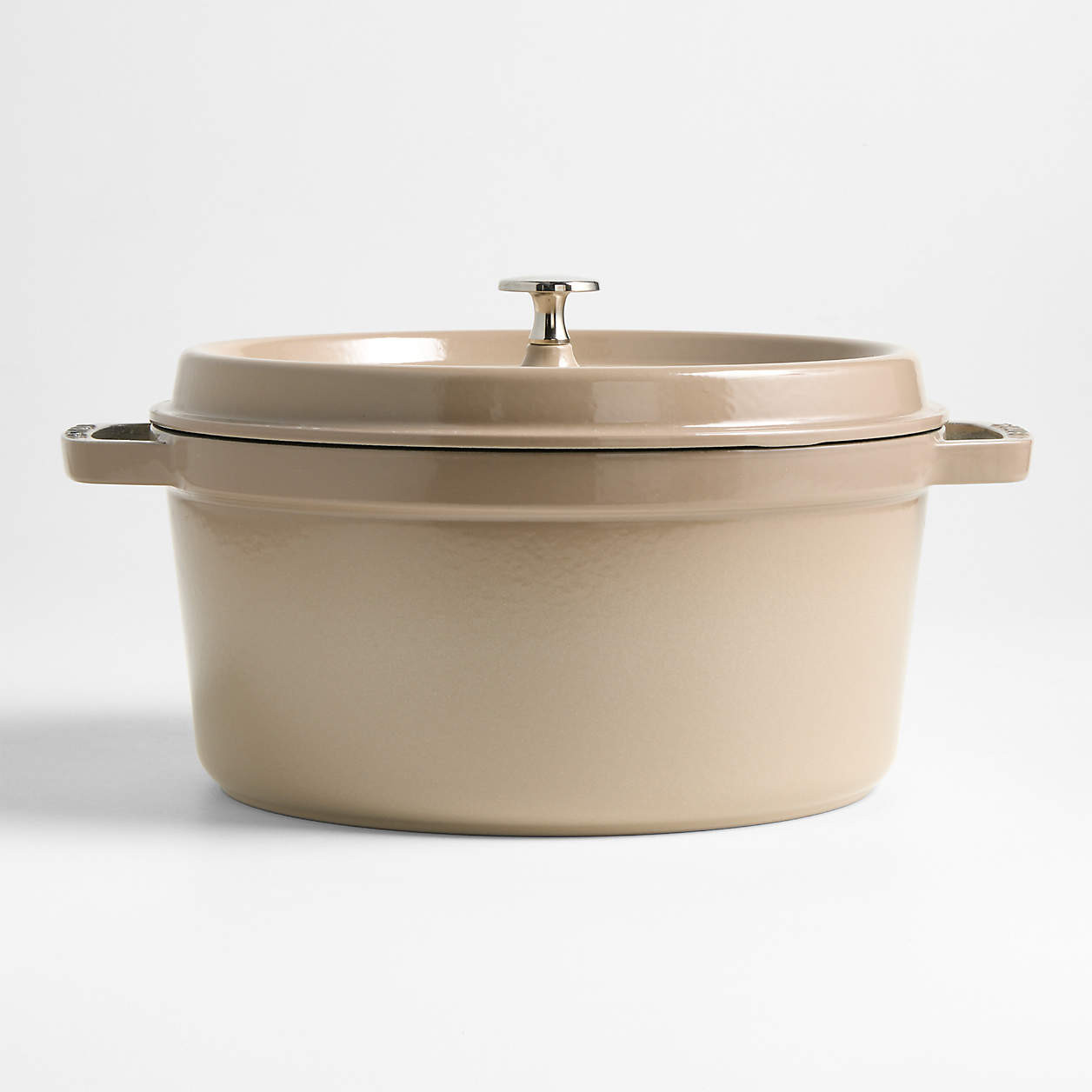 Staub 7-Qt. Eucalyptus Round Cocotte + Reviews | Crate & Barrel | Crate & Barrel