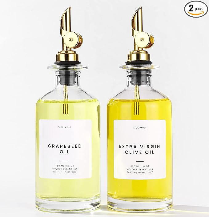 Amazon.com: Molimoli Olive Oil Dispenser Bottle for Kitchen, Coffee Syrup Dispenser w. Weighted P... | Amazon (US)