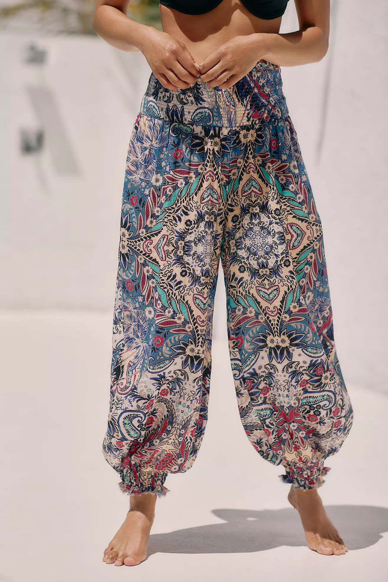 By Anthropologie Smocked Gauze Pants | Anthropologie (US)