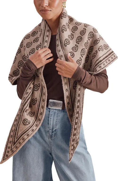 Splendid x Cellajaneblog Reversible Scarf in Java Brown Paisley at Nordstrom | Nordstrom