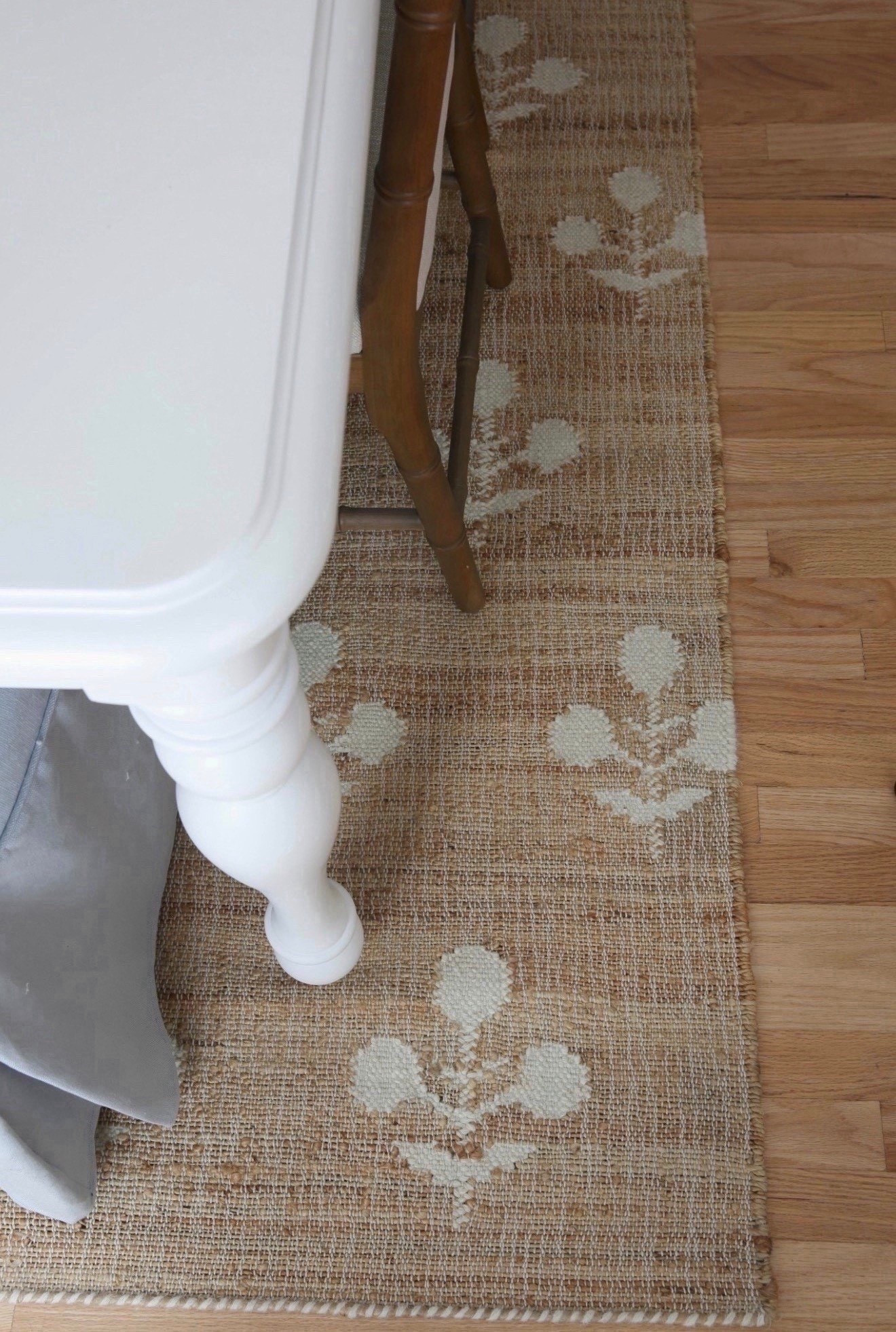 My block print jute rug is the grounding piece in my dining room, adding natural texture and classic coastal style to the space. I love how the blue and white pattern pairs perfectly with crisp white furniture for a layered, designer-inspired coastal look. @Wayfair 

#LTKSaleAlert #LTKHome #LTKU